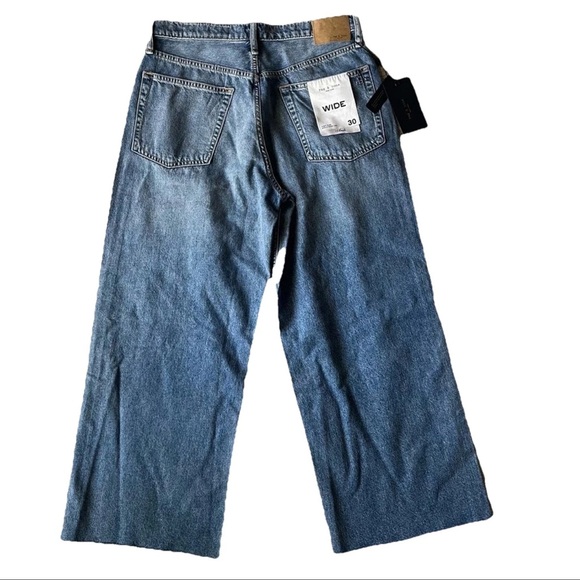 NWT Rag & Bone Featherweight Andi High Waist Ankle Wide Leg Jeans 30 - Picture 5 of 10